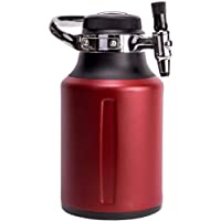 GrowlerWerks uKeg Go - Dispensador de bebidas carbonatadas para cerveza- soda- sidra- kombucha y cócteles- 60 oz- chili